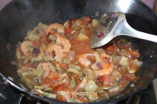 【spaghetti with Shrimp and Mushroom Sauce】 recipe