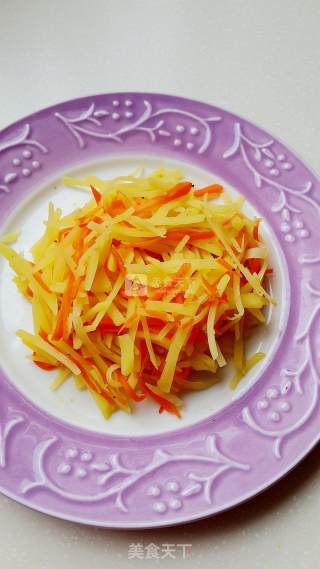 Sweet and Sour Appetizing Shredded Potatoes recipe