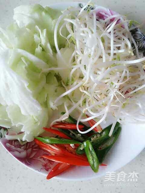 Fried Rice with Cabbage, Bean Sprouts and Egg recipe