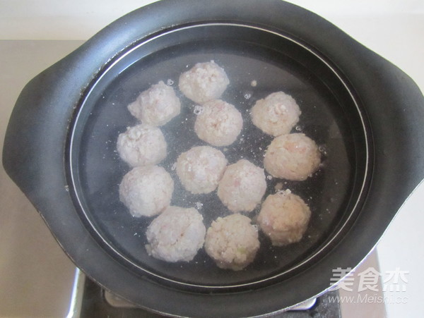 Green Vegetable Tofu Meatball Soup recipe