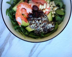 Quinoa Reduced Fat Salad [end of Mix and Match] recipe