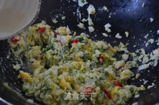 Stir-fried Okara with Yellow Cabbage recipe