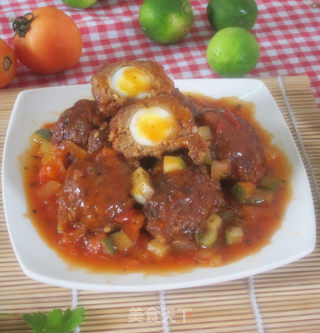 "quail Eggs with Tomato Sauce" recipe