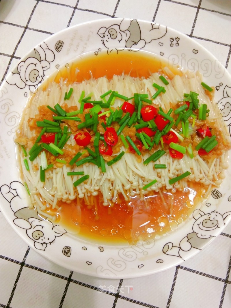 Enoki Mushroom with Garlic recipe