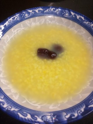 Corn Grits with Red Dates recipe