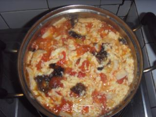 Tomato Egg Flower Fish Yuan Soup recipe