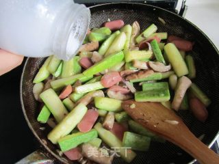 Zucchini Fried Sausage recipe