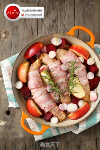 Assorted Sausage Bacon Grilled Dish recipe