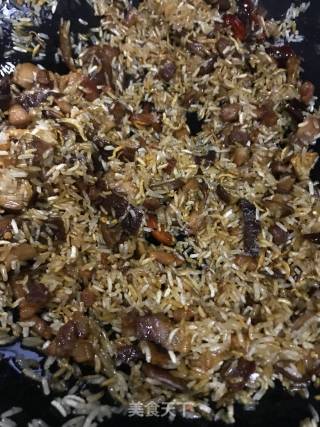 Mushroom and Fish Dried Salted Rice recipe