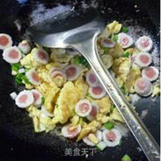 Scrambled Eggs with Danbei Balls recipe