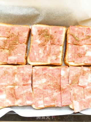 Bacon Toast that Can be Baked in 10 Minutes|the Best Breakfast for Office Workers recipe