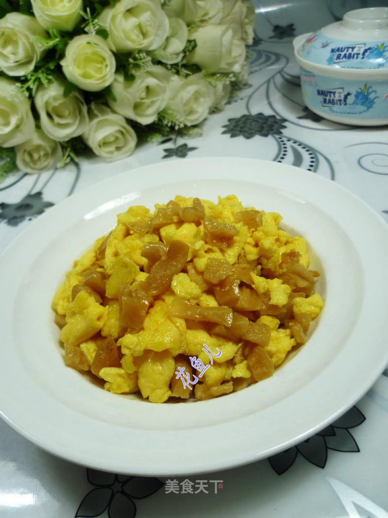 Scrambled Eggs with Dried Radish recipe