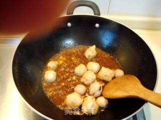 Pasta with Assorted Seafood Meatballs in Red Wine Sauce recipe