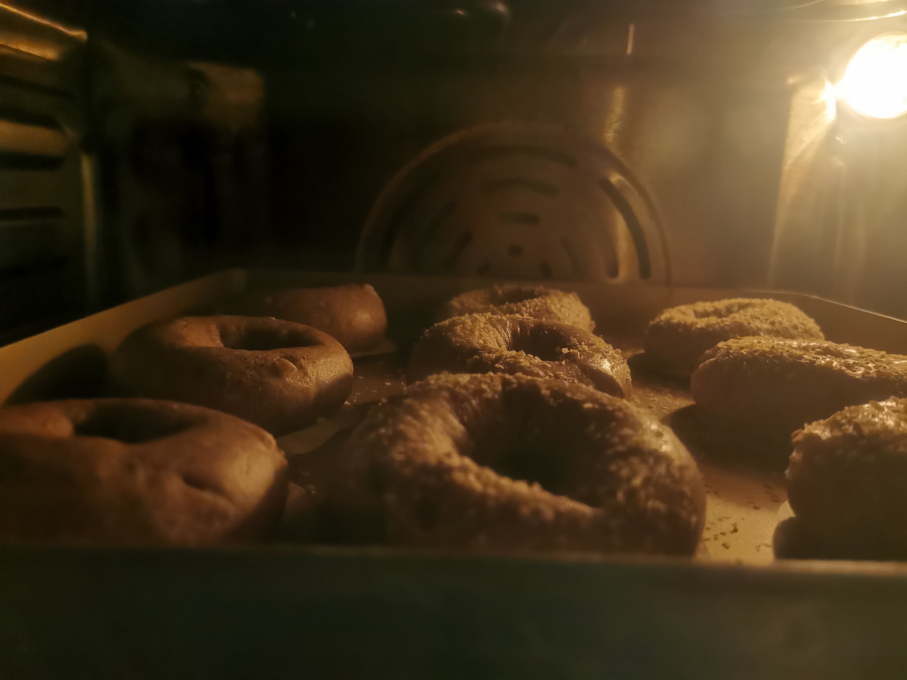 Oil-free Coffee Walnut Bagels recipe