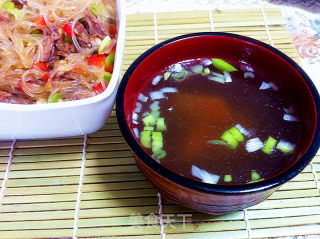 Spicy Beef Stuffed with Spring Rain recipe