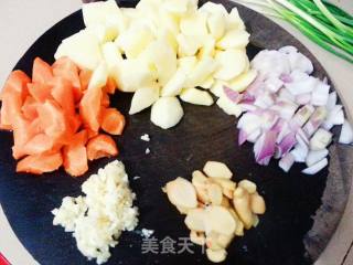 Curry Potato Chicken Rice recipe