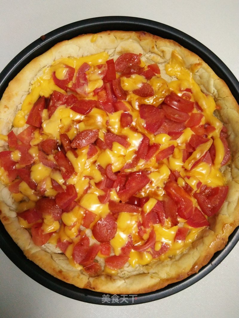 Tomato Hot Dog Pizza recipe