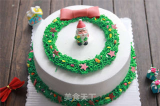 [tomato Recipe] Christmas Wreath Butter Cake-the Atmosphere of Christmas is More Intense! recipe