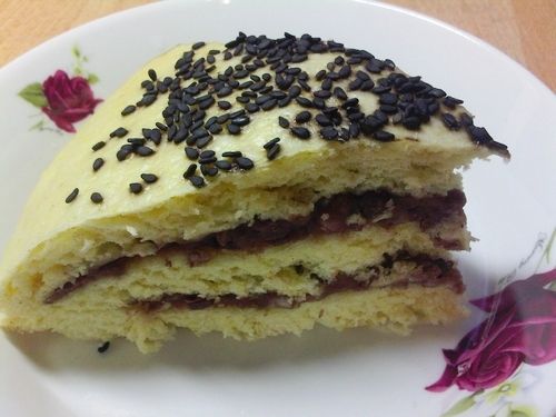 Mixed Grains Stuffed Hair Cake recipe