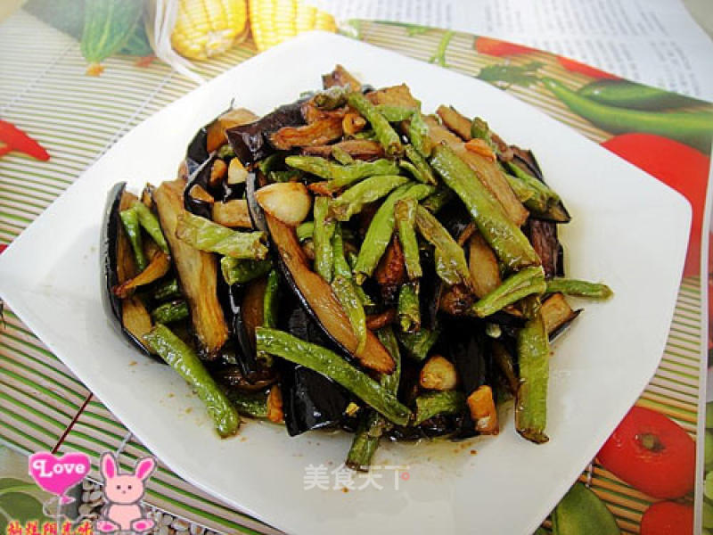 Learning is to Keep Advancing in Groping-stir-fried Eggplant with Garlic and Beans recipe