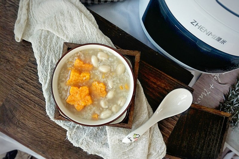Sweet Potato Glutinous Rice Peanut Porridge recipe