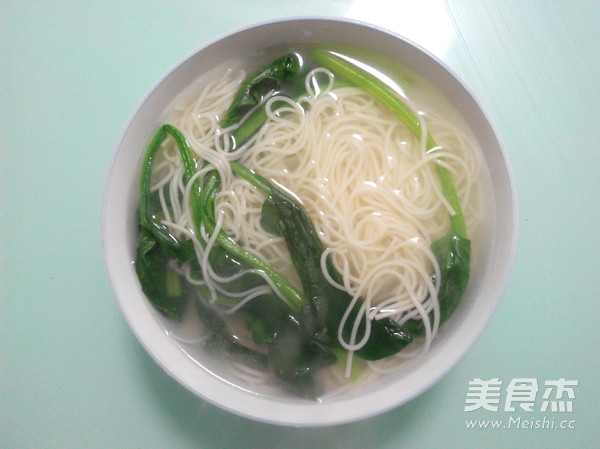 Spinach Noodles with Shredded Pork recipe