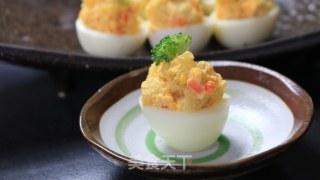 Favorable Fish Cake Salad Egg Cups recipe