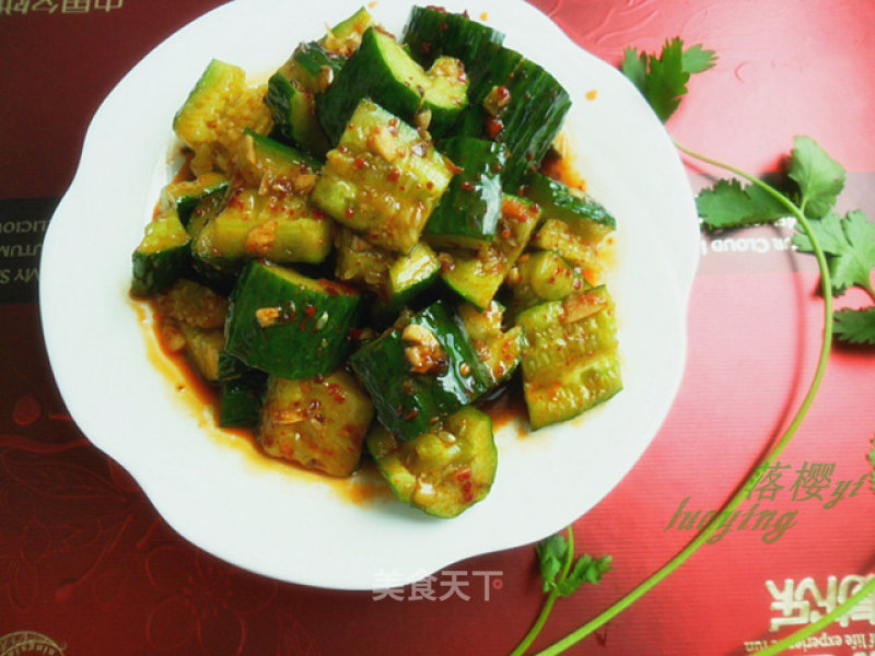 Cucumber in Red Oil recipe