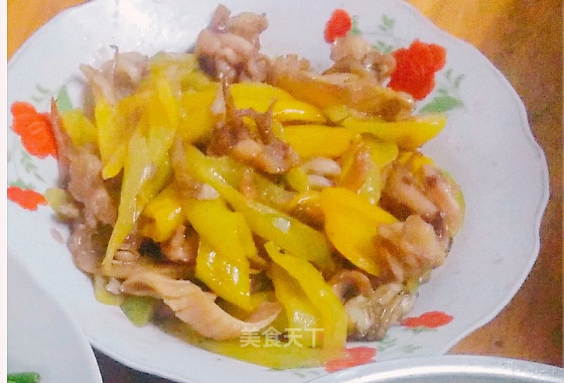 Squid with Green Pepper recipe