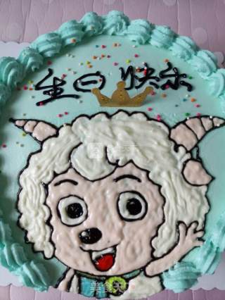 #aca晒陪明星大赛#pleasant Goat Birthday Cake recipe