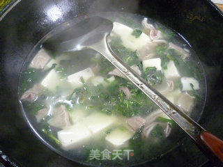 Vegetable Core Dried Tofu Pork Belly Soup recipe