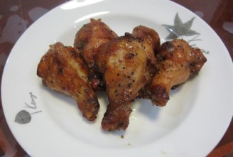 Roasted Chicken Drumsticks with Black Pepper recipe