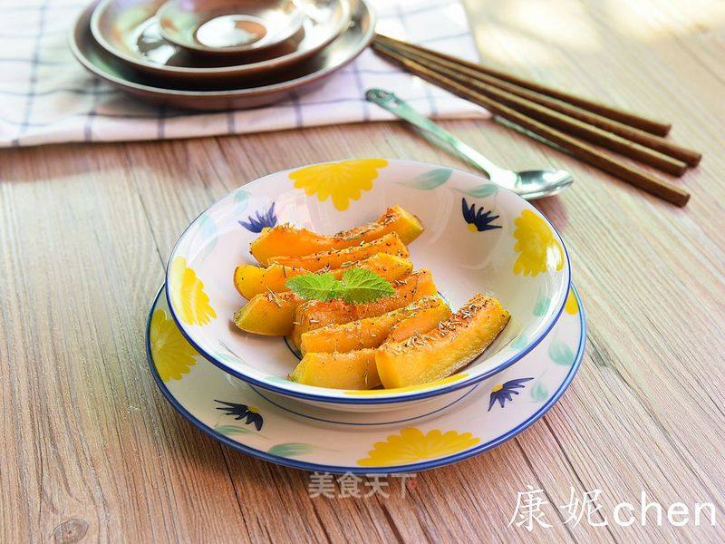 #aca烤明星大赛#golden Roasted Pumpkin recipe