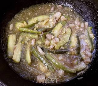 Eggplant Claypot with Minced Meat and Vermicelli recipe