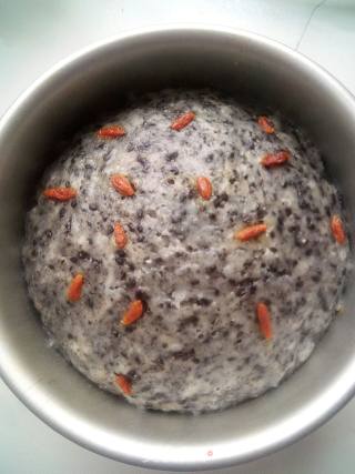 Black Sesame Hair Cake recipe