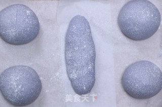 Butterfly Pea Flower Chestnut Mochi Soft Ou Bun recipe