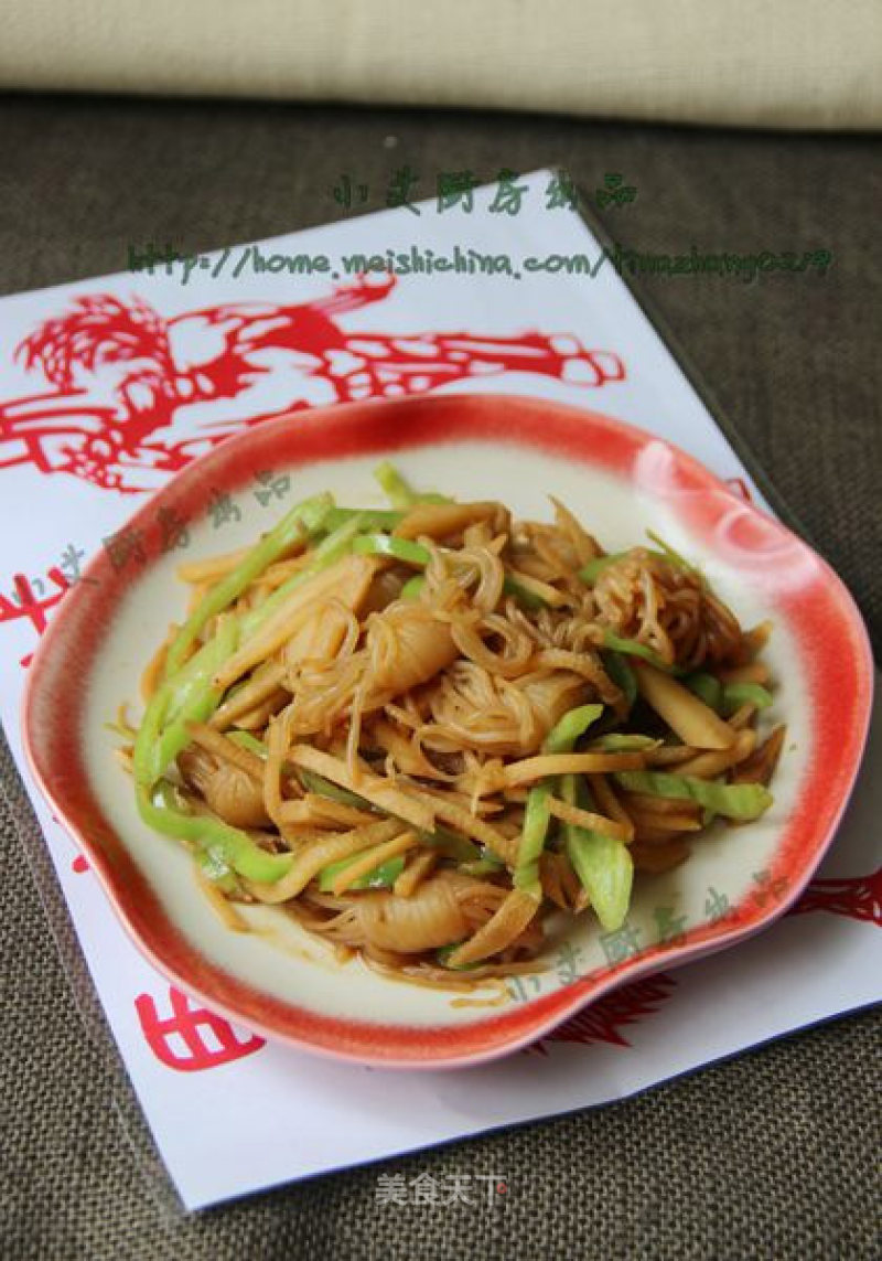 Winter Bamboo Shoots with Konjac Silk Knot recipe