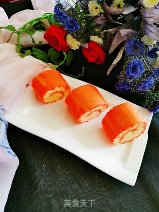 Red Velvet Phoenix Cake Roll recipe