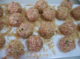 Tuan Tuan Yuan Yuan--golden Shrimp and Meatballs in Tomato Sauce (golden Phoenix Opera Dragon Ball) recipe