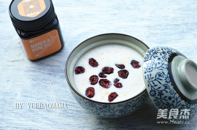 Quick Breakfast: Honey Oatmeal Cranberry Porridge recipe