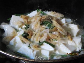 Shrimp with Leek and Dried Tofu recipe