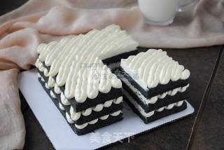 #aca烤明星大赛#bamboo Charcoal Butter Cake recipe