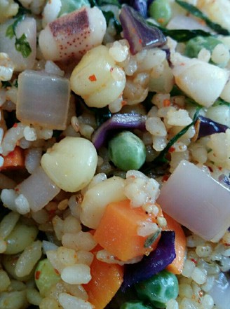 Fried Rice with Squid. recipe