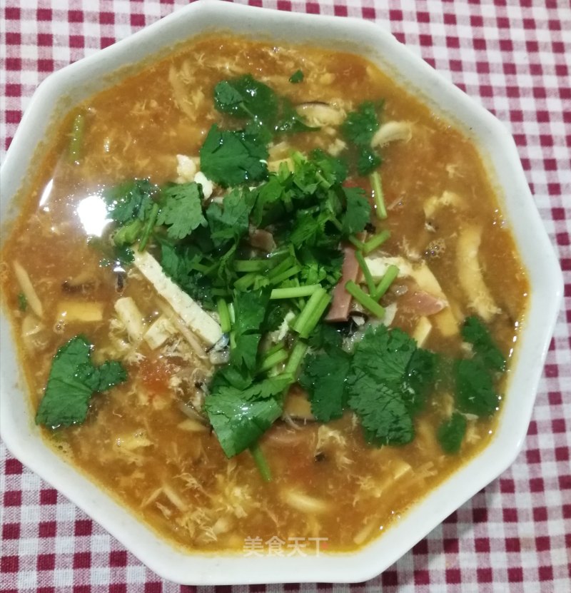 Autumn and Winter Low-fat Warm Stomach Hot and Sour Soup is Delicious But Not Fat recipe