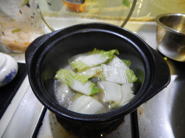 Baby Vegetable and White Jade Mushroom Soup recipe