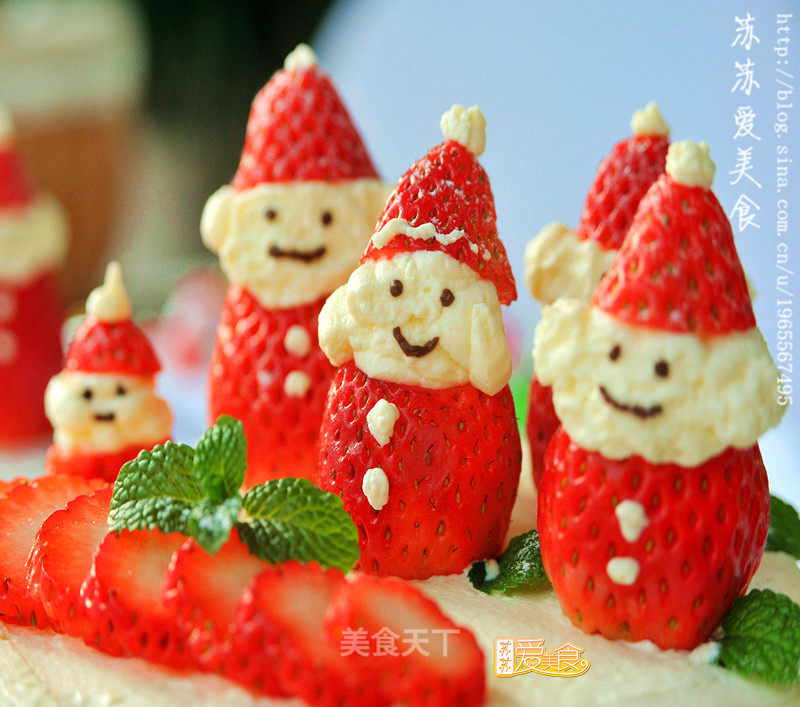 Have A Cute and Beautiful Christmas [happy Snowy Santa Cake] recipe