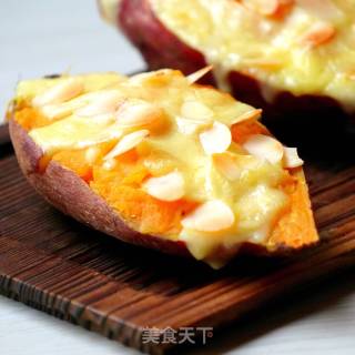 Baked Sweet Potato with Cheese recipe