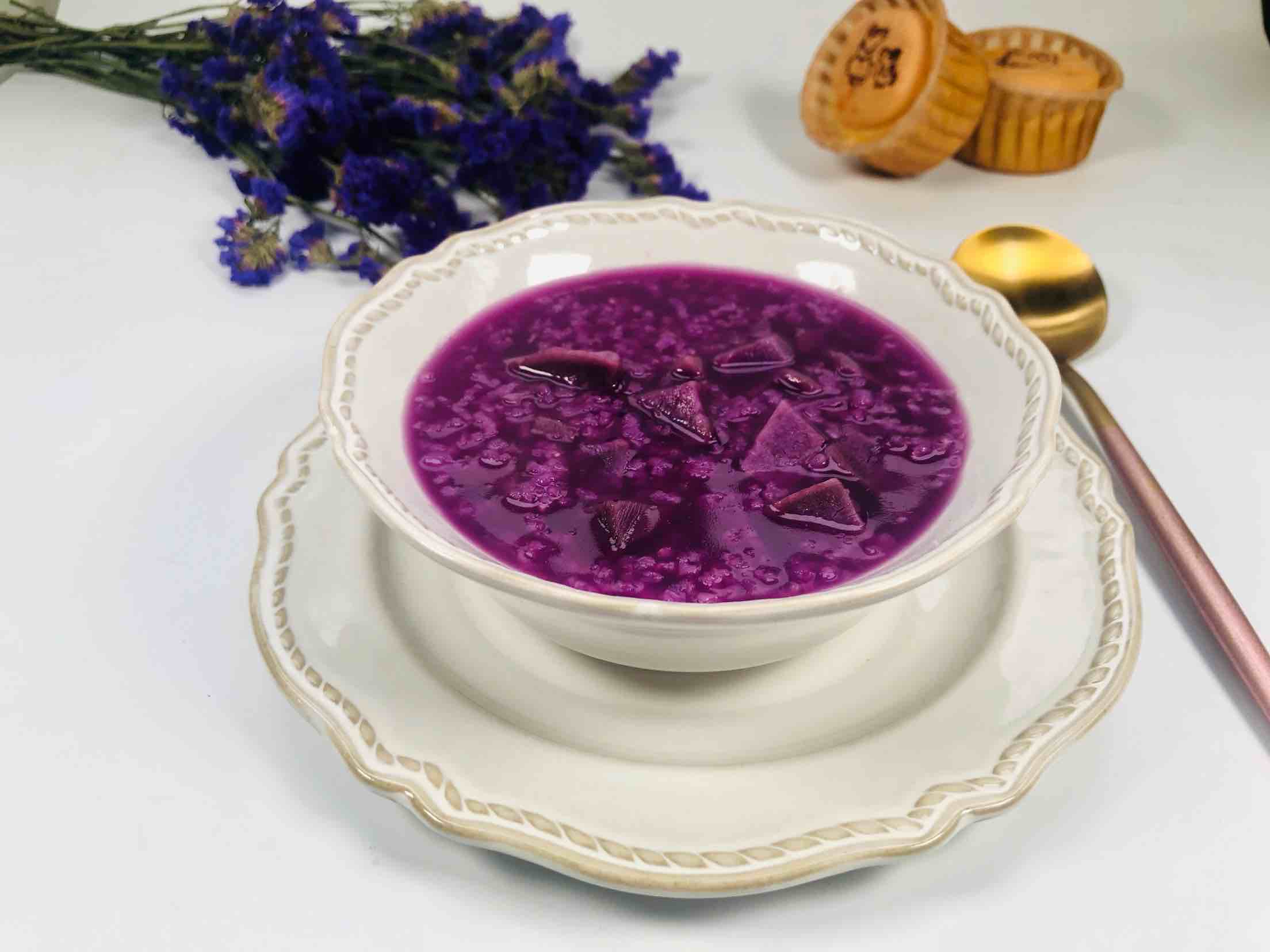 Purple Potato Congee recipe