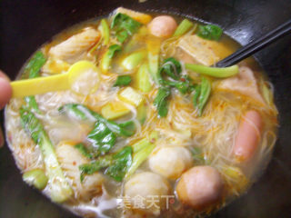 Spicy Fish Ball Rice Noodle recipe