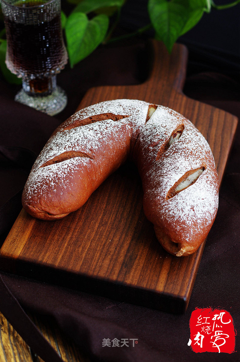 #aca烤明星大赛#——mochi-filled Cocoa Soft European Buns recipe